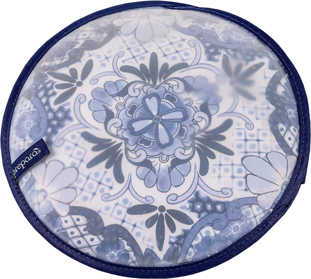 Taco Tortilla Warmer, Blue Woven - PRP25410