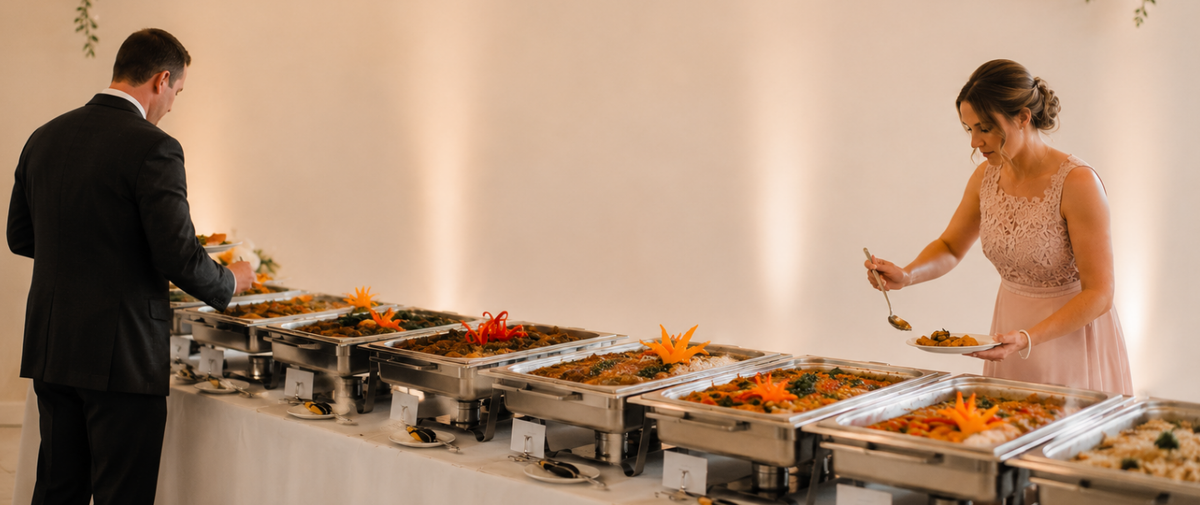 Professional stainless Steel Chafing Dish for Events, Serving, and Holding.