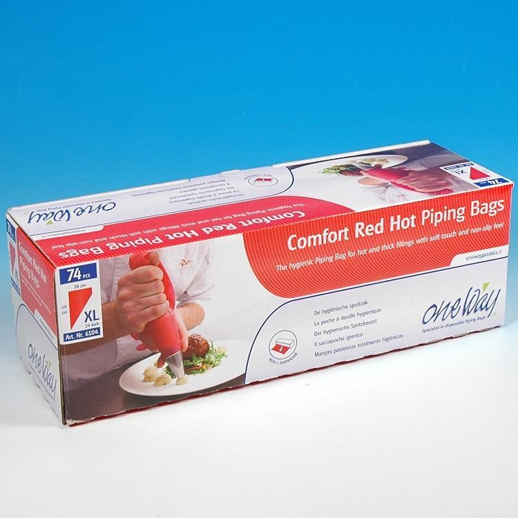 Disposable Piping Bag, Red Hot, 24" - PB-2400R