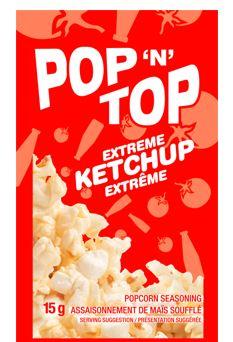 Pop ‘N’ Top Snack Seasoning, Ketchup 50/Pkg  367139