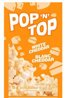 Pop ‘N’ Top Snack Seasoning, White Cheddar 50/Pkg - 367138