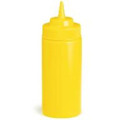 Squeeze Bottle 16oz, WideMouth, Yellow - C11663M