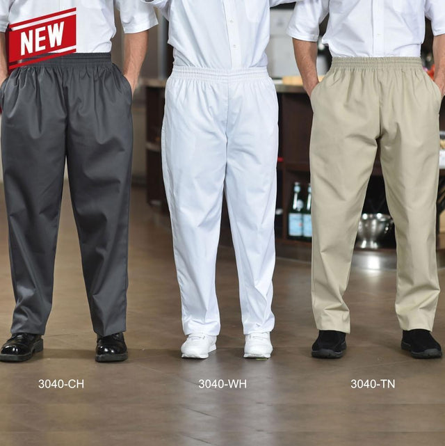 Chef Pants Black Large - 3040-BK-LG