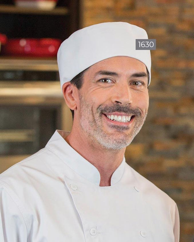 Pillbox Chef Hat White - 1630-WH